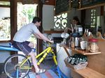 Laulima Fruit Stand - Bicycle Powered Blender
